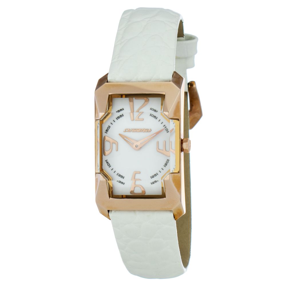 Reloj de piel blanco