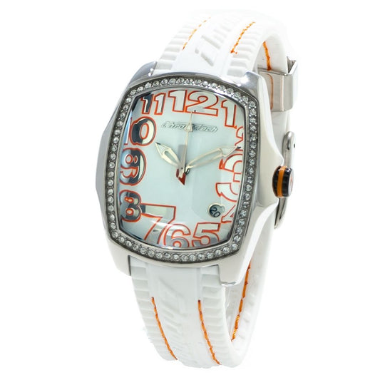 Reloj de goma blanco