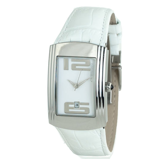 Reloj de piel blanco