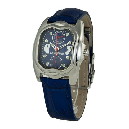 Reloj de cuero azul