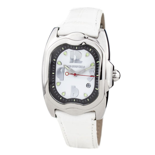 Reloj de piel blanco