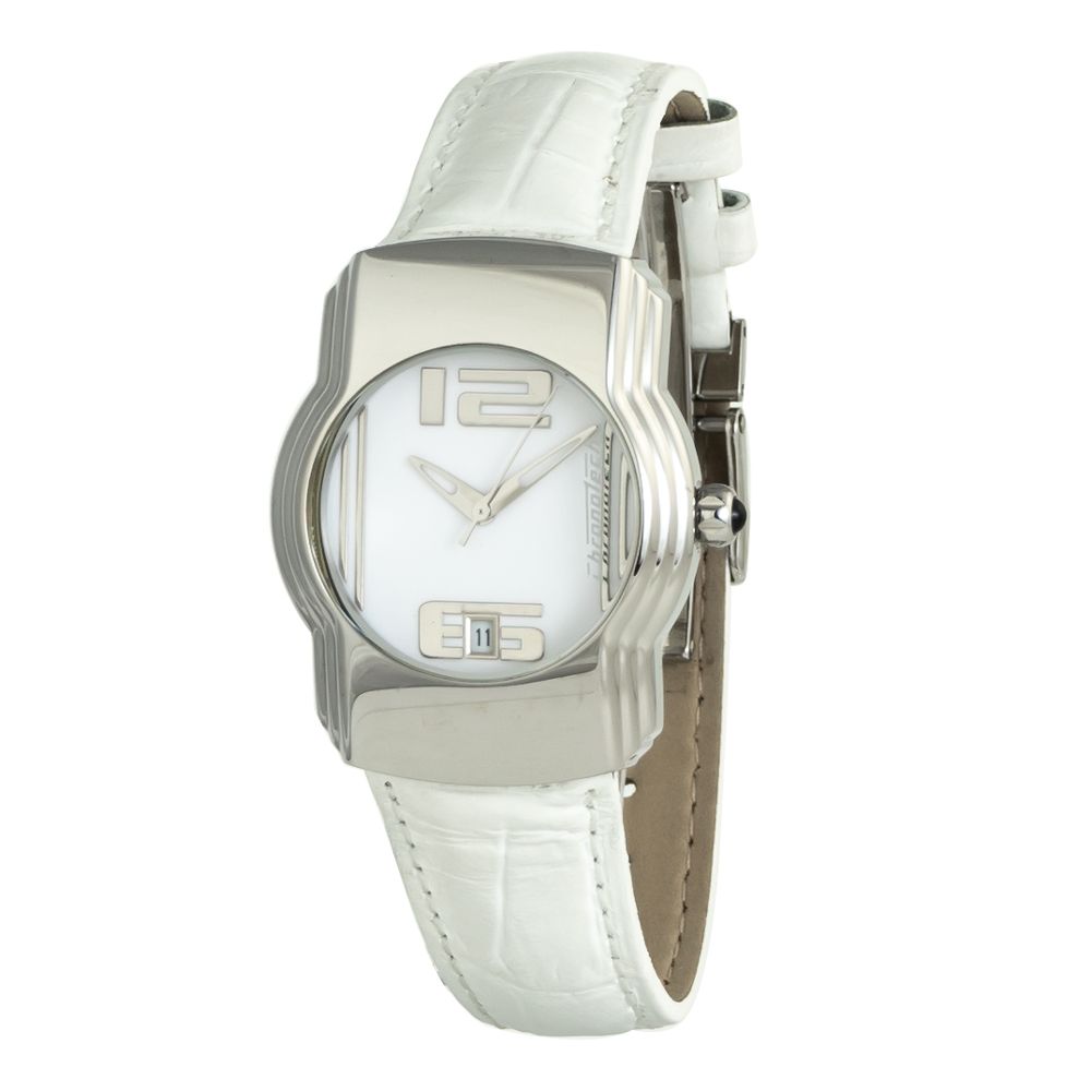 Reloj de piel blanco