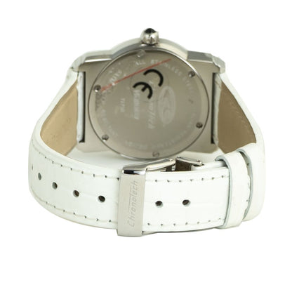 Reloj de piel blanco