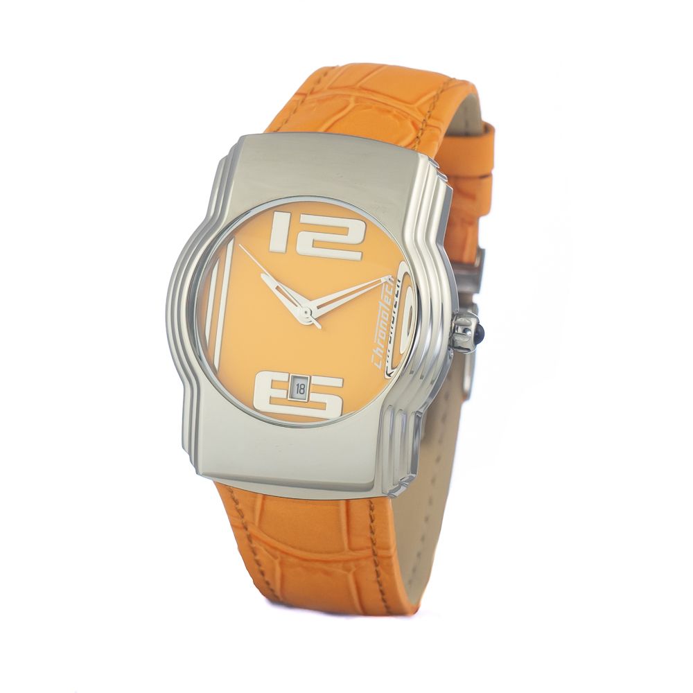 Reloj de piel naranja