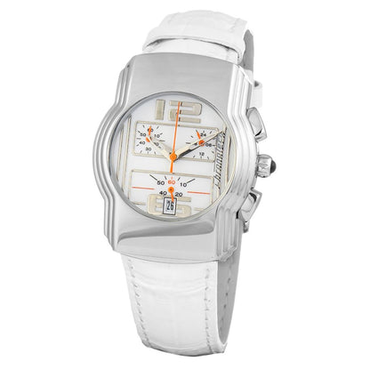 Reloj de piel blanco