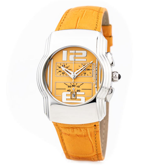 Reloj de piel naranja