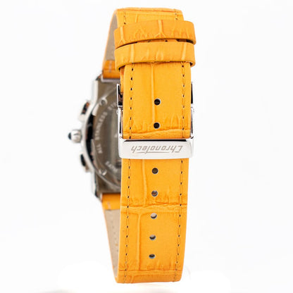 Reloj de piel naranja