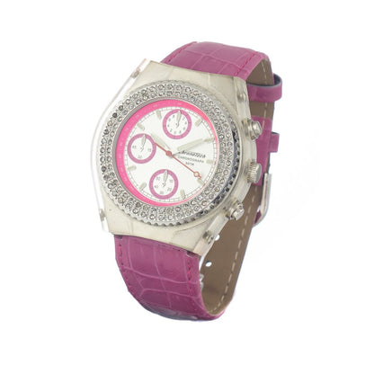 Reloj de piel multicolor