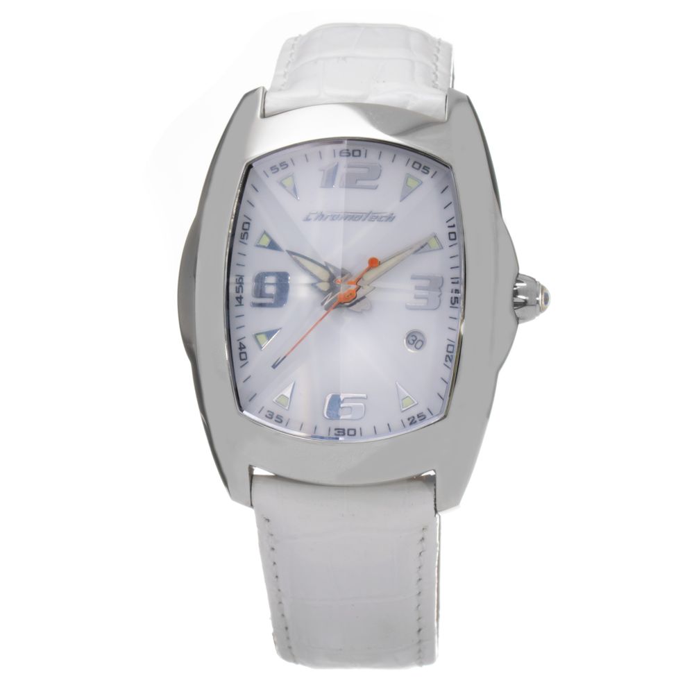 Reloj de piel blanco