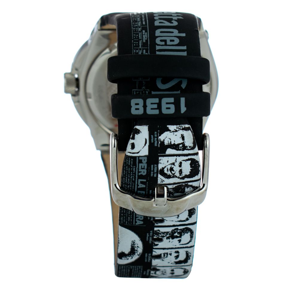 Reloj de cuero negro