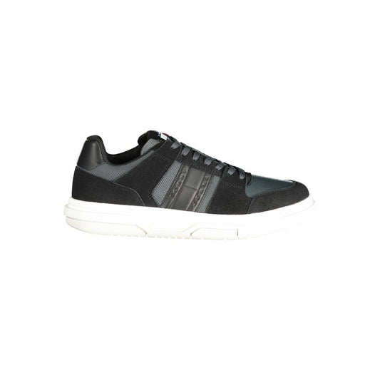 Black Polyester Sneaker