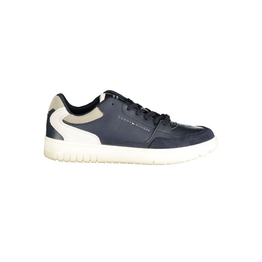 Blue Polyester Sneaker