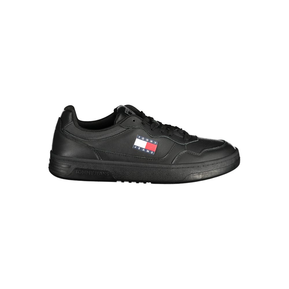 Black Polyester Sneaker