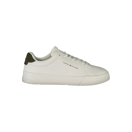 White Polyester Sneaker