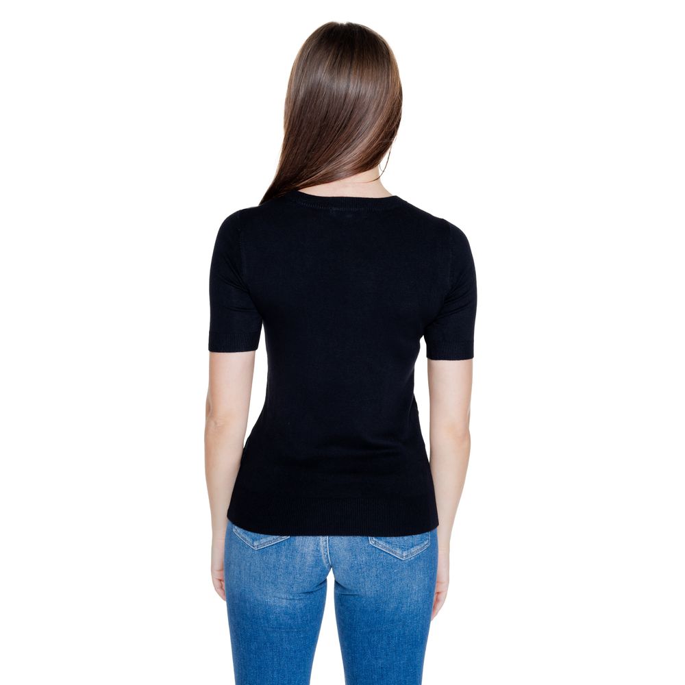 Black Viscose Tops & T-Shirt