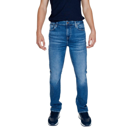 Pantalones y jeans de algodón azul