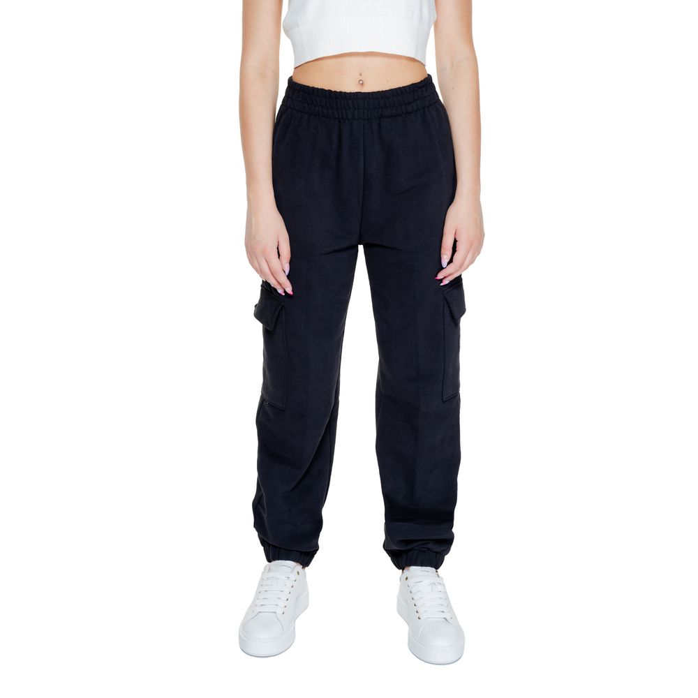 Black Cotton Rigenerato Jeans & Pant