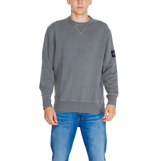 Gray Cotton Rigenerato Sweater