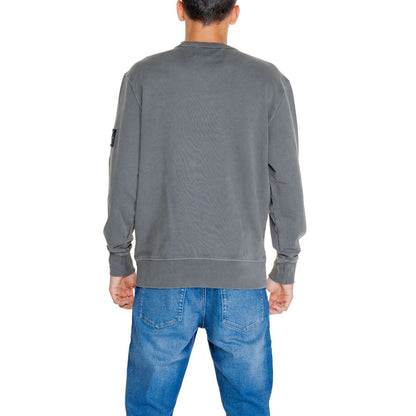 Gray Cotton Rigenerato Sweater