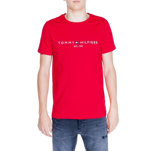 Camiseta roja de algodón