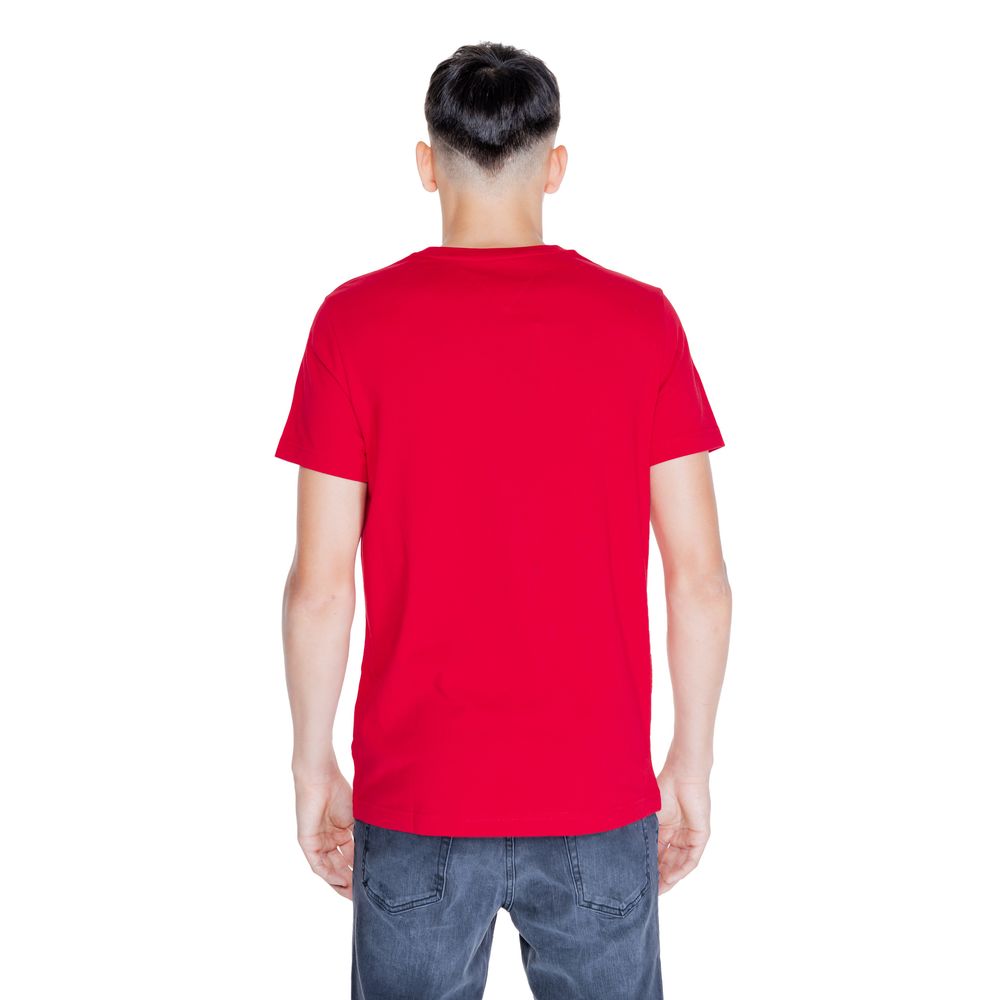 Camiseta roja de algodón