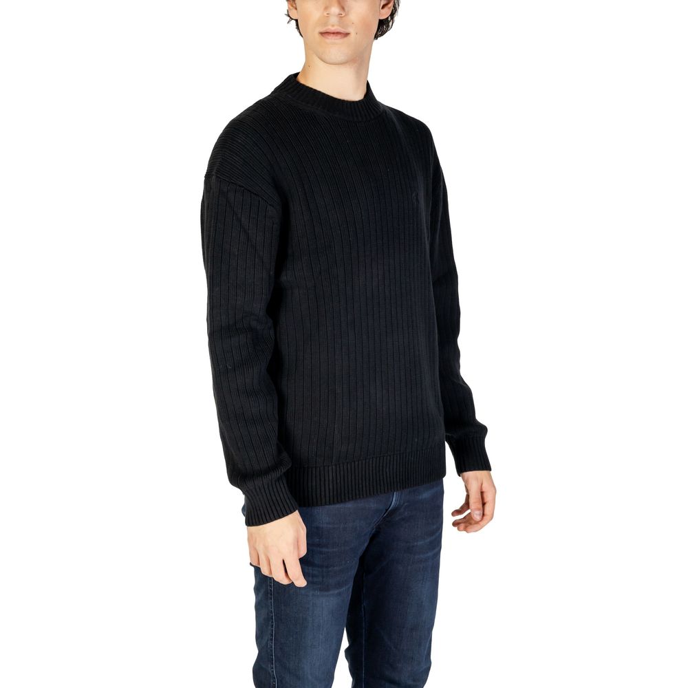 Black Cotton Sweater