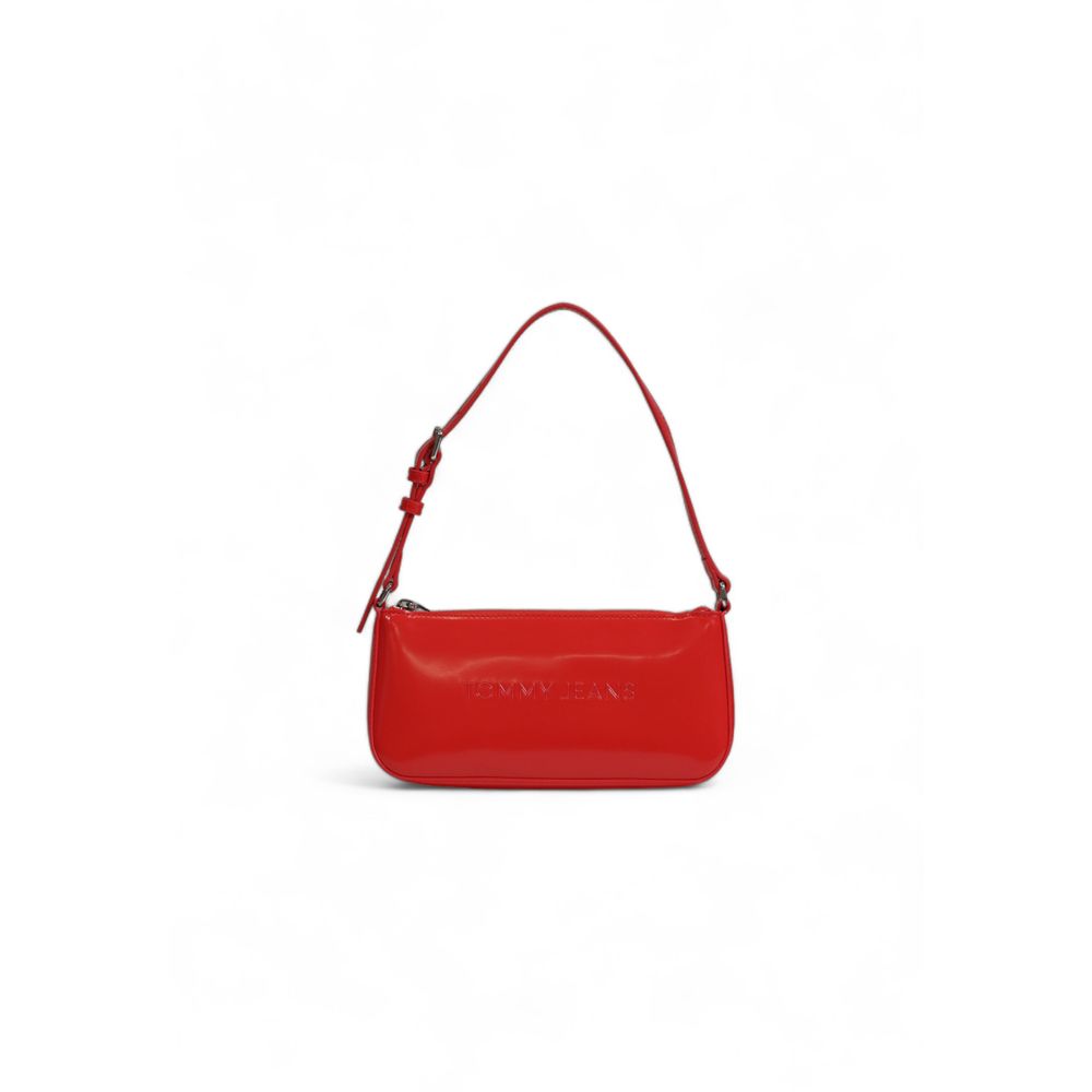 Bolso de mano de polietileno rojo