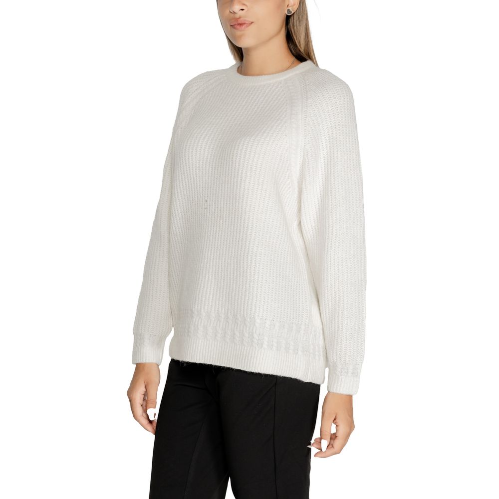 White Polyester Sweater