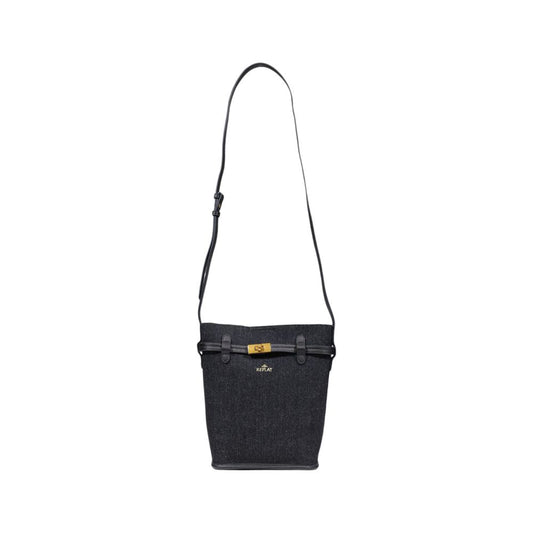 Bolso de mano de algodón negro