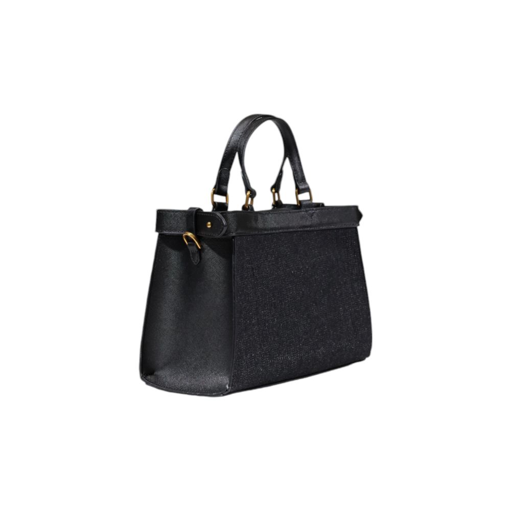 Bolso de mano de algodón negro