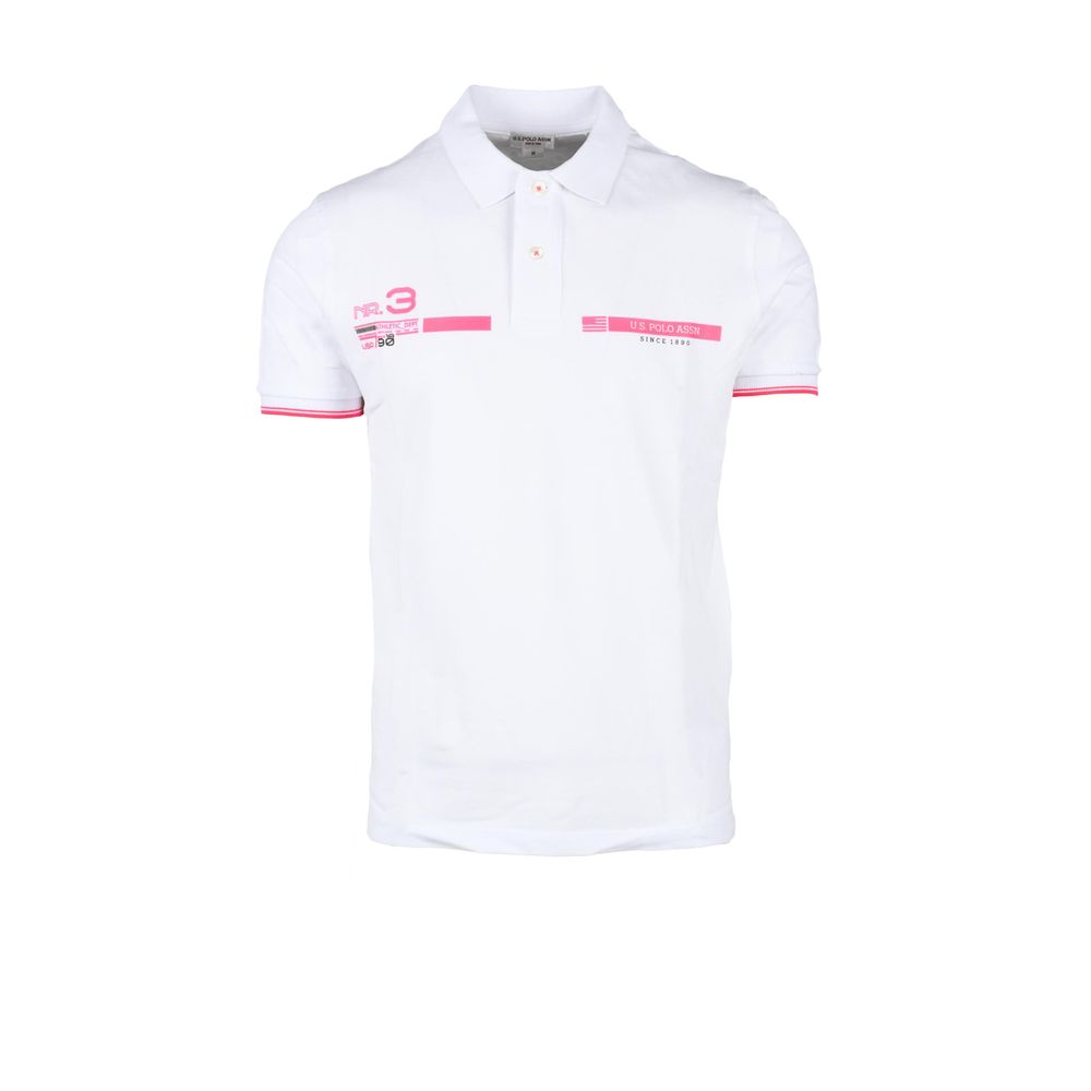 White Cotton Polo Shirt