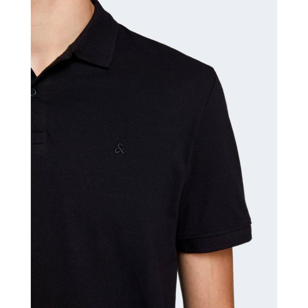 Polo de algodón negro