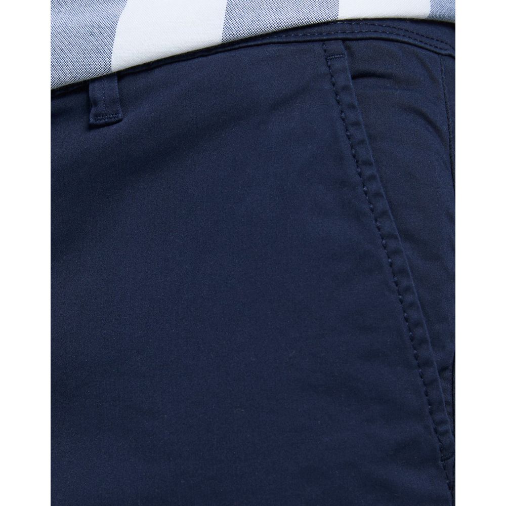 Pantalón corto de algodón azul