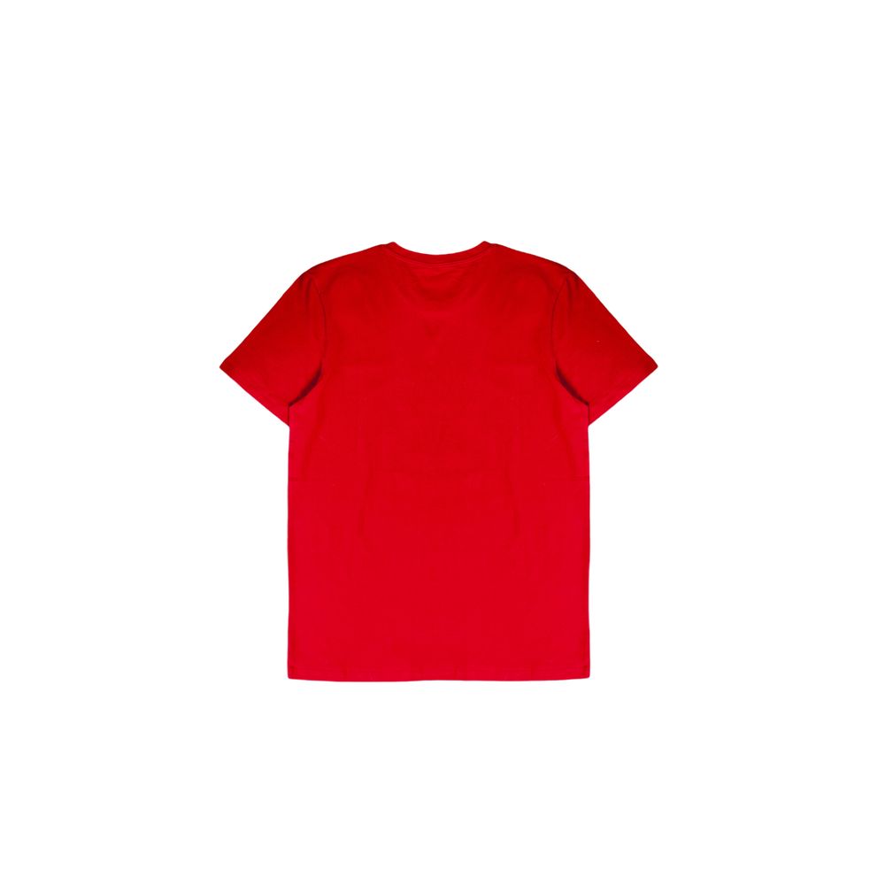 Camiseta de algodón roja