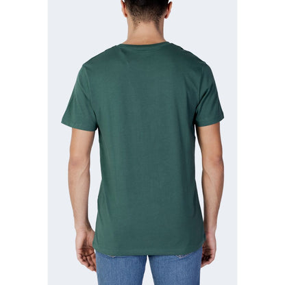 Camiseta de algodón verde