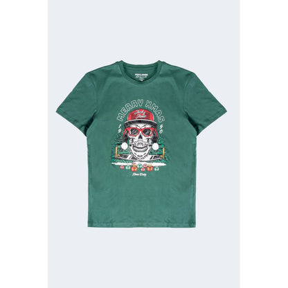 Camiseta de algodón verde