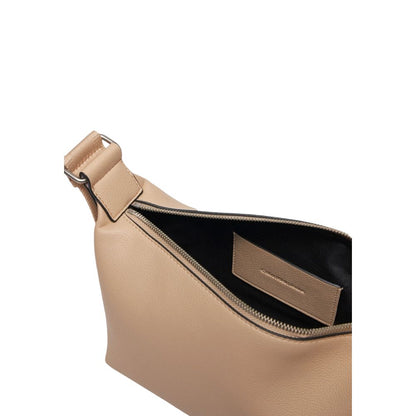 Bolso de mano de polietileno beige