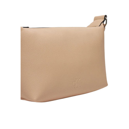 Bolso de mano de polietileno beige