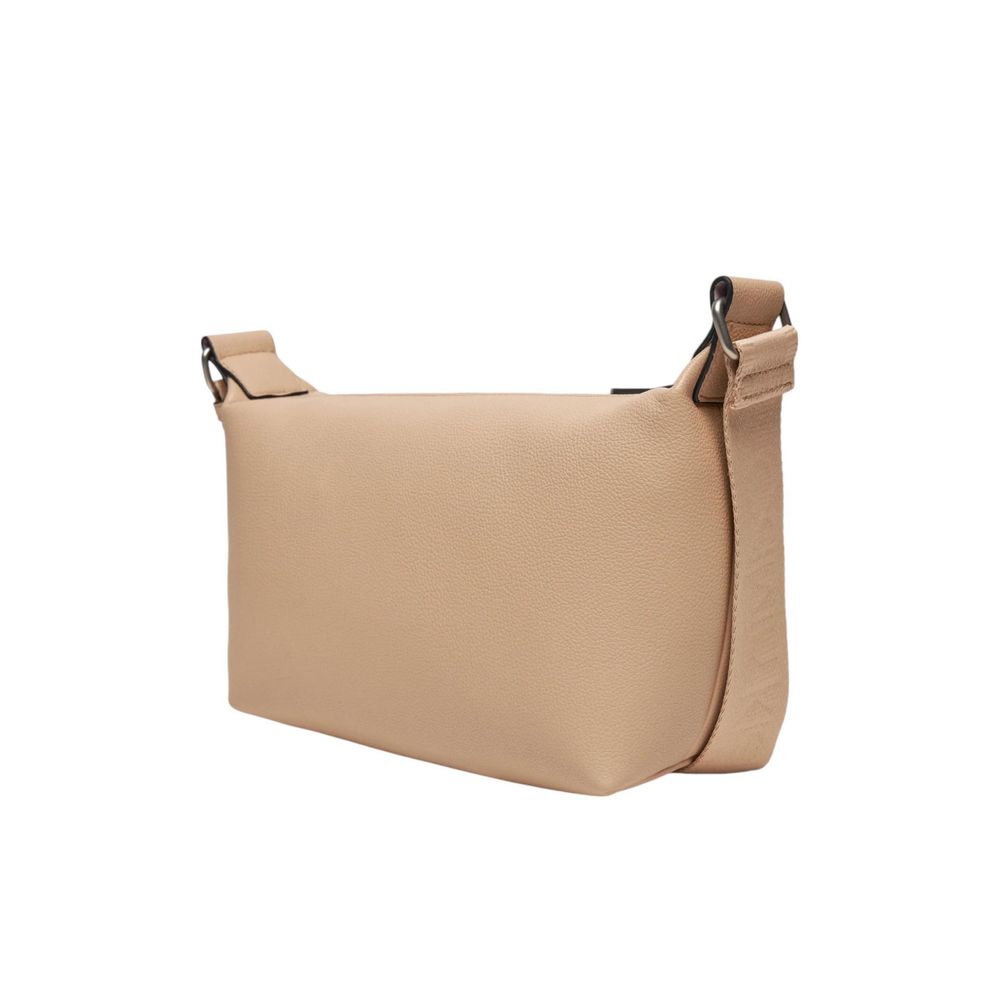 Bolso de mano de polietileno beige