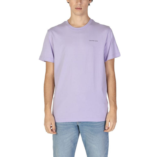 Camiseta de algodón morada