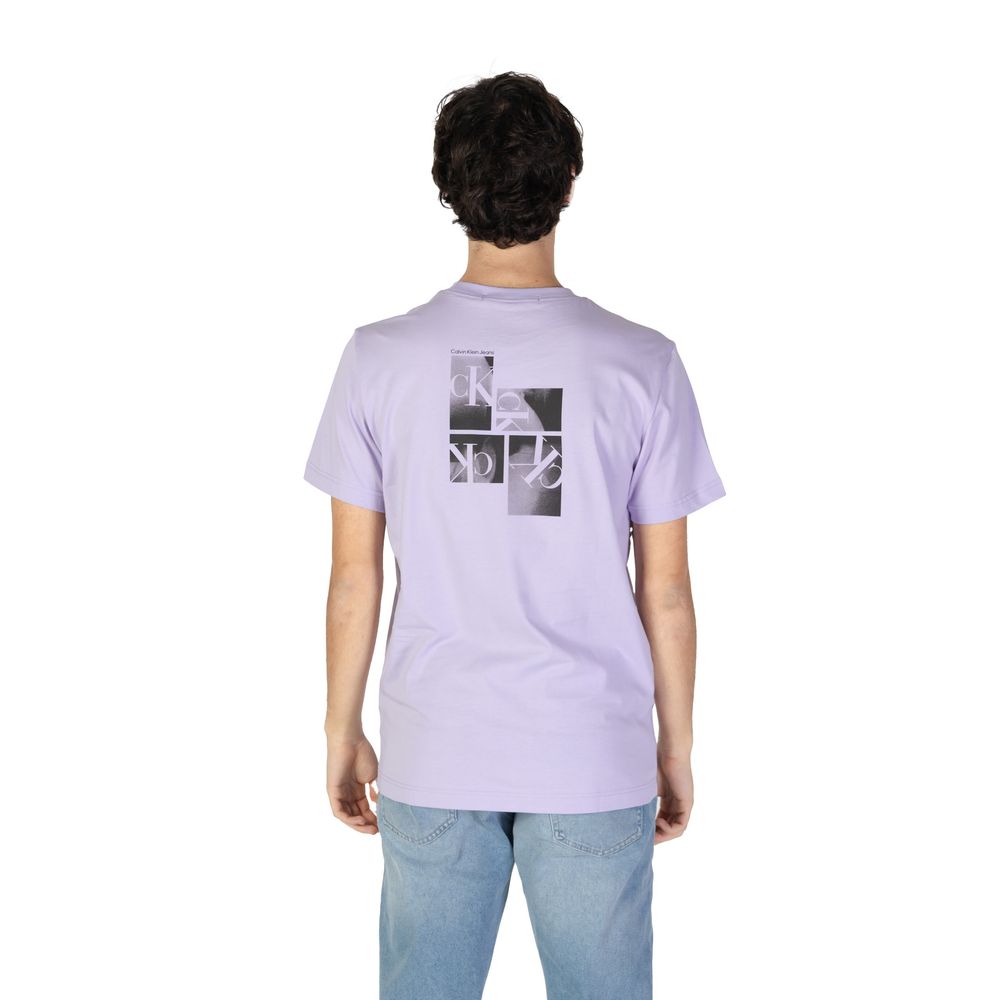 Camiseta de algodón morada