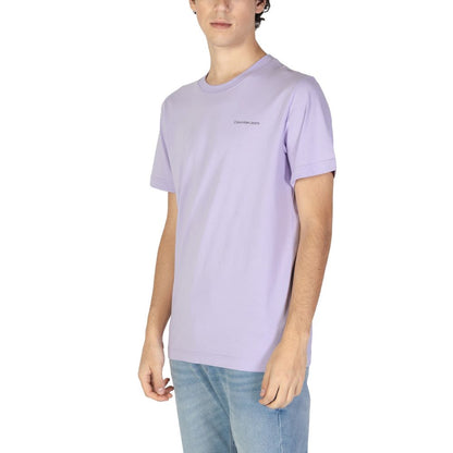 Camiseta de algodón morada