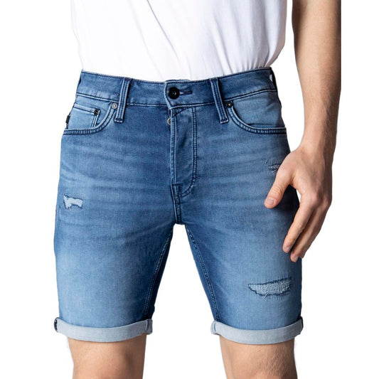 Blue Cotton Short