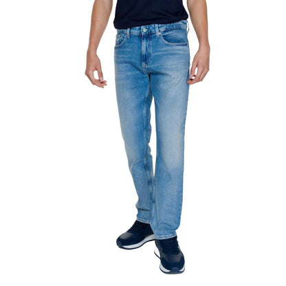 Light Blue Cotton Rigenerato Jeans & Pant