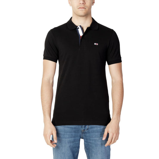 Polo de algodón negro