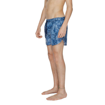 Blue Polyester Swimwear