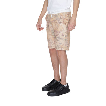 Beige Polyester Short