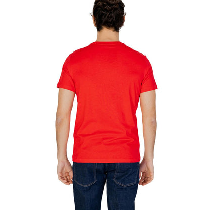 Camiseta roja de algodón