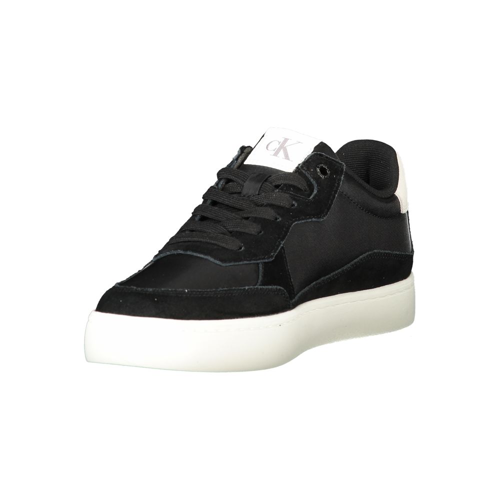 Black Polyester Sneaker