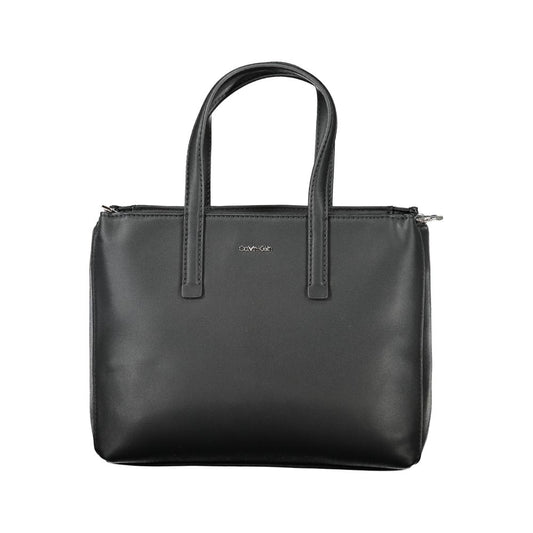 Black Polyester Handbag